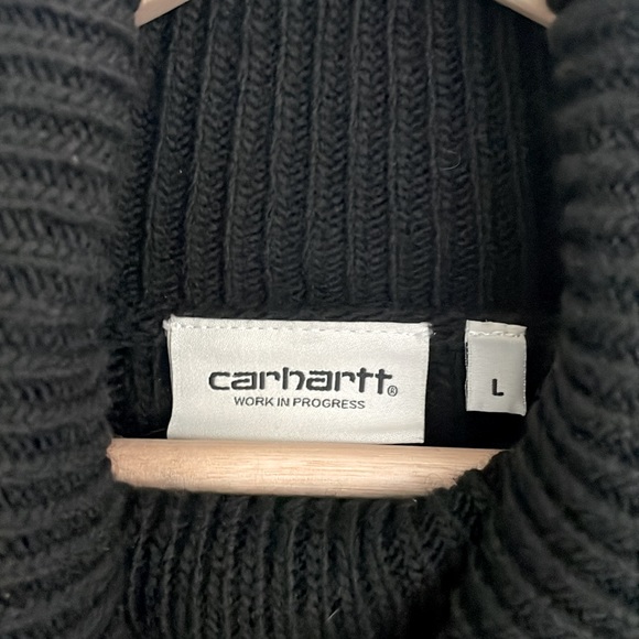 Carhartt WIP Black Mia Turtleneck Sweater Large - Picture 3 of 4
